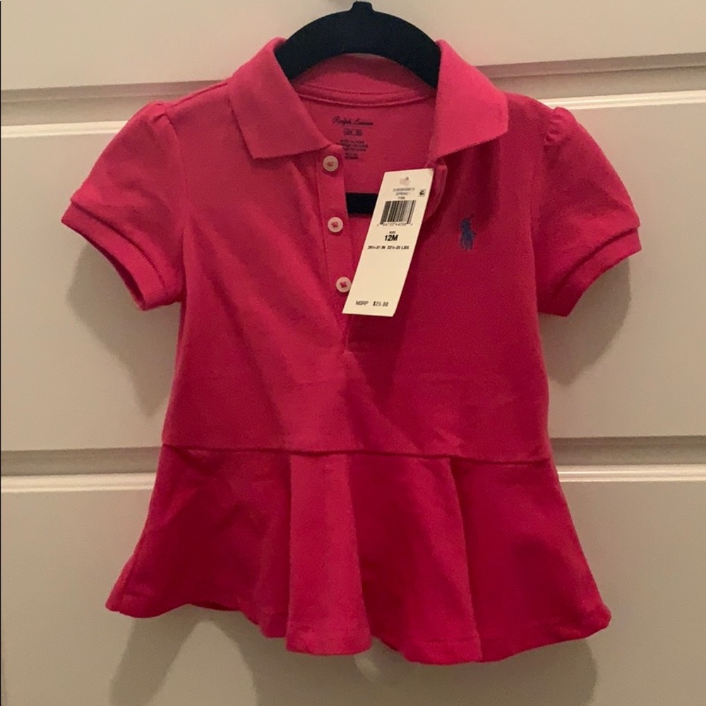 Ralph Lauren Baby Girl Collared Shirt